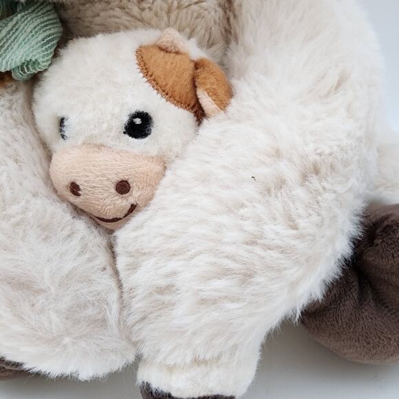 Way to Celebrate Mom and Me Cow Plush 14" Green Bow Stuffed Toy Walmart 334666 - Picture 3 of 10